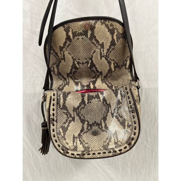 TOUS Snake Print Saddle Bag - Picture 4 of 11